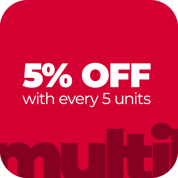 MULTI BUY DEALS: BUY 5 & GET 5% OFF MULTI BUY DEALS: BUY 5 & GET 5% OFF