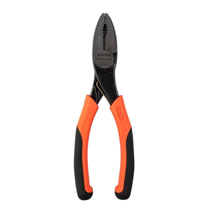 Pince Multifonction Bahco 2628G-180 - 180 Mm - Poignées Ergo, Coupe Fil Dur - 9