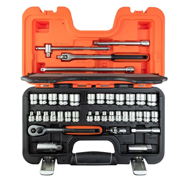 Bahco Steckschlüsseleinsatz 3/8 Zoll – SW 8mm, 6-Punkt, 25.5 Mm Länge