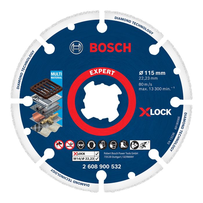 Bosch Expert X-LOCK Diamond Metal Wheel Cutting Disc 115 x 22.23 mm ...