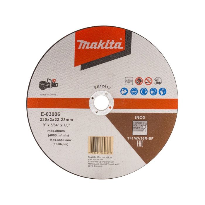 Makita 14 In. X 7/64 In. X 1 In. Abrasive Cut-Off Wheel  25-Pack  B Cut Off Wheel 25 Pack B 10849 25