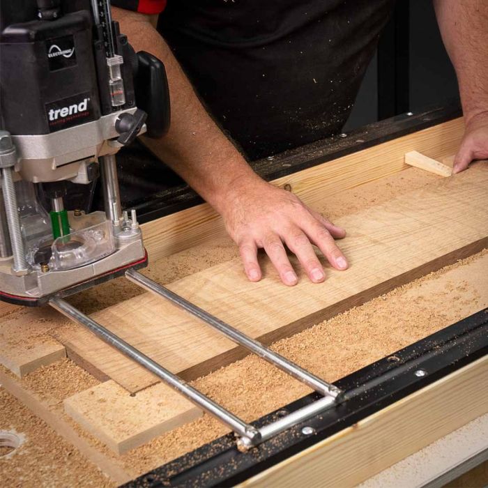 Base Per Router Per Taglierina Da 65 Mm – Guida Parallela In Lega Di Alluminio, Regolazione Di Precisione 0,01 Mm, Per Falegnameria E Lavorazione Del Legno, 280x150x125 Mm