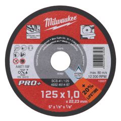 Milwaukee SCS41 125x1mm Cutting Disc Pro+ 4932451487