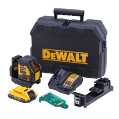 DeWalt DCLE34021D1-GB 18v XR Cross Line Green Laser Inc 1x 2.0Ah Battery