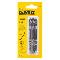 DeWalt DT2049-QZ T101DP Jigsaw Blade For Wood 100mm x5 Pcs