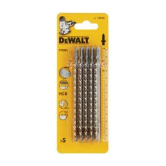 DeWalt DT2051-QZ T301DL Jigsaw Blade For Wood & Plastics 132mm x5 Pcs