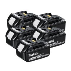 Makita BL1850X5 18v LXT 5.0Ah Li-Ion Battery x5 Pack