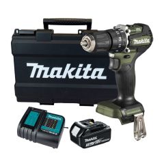 Makita DHP487FX3O 18v LXT Li-Ion Combi Drill Olive Green Inc 1x 3.0Ah Battery