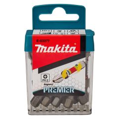 Makita E-03377 Impact Premier Double Torsion PH2 Bits 50mm x 1/4" Pack x10 Pcs