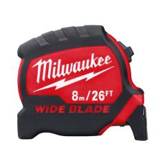 Milwaukee 4932471818 Premium Wide Blade Tape Measure 8m / 26ft