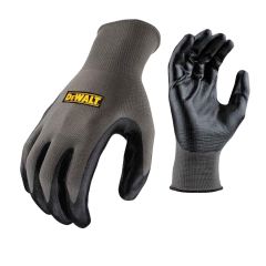 DeWalt DPG66L EU Nitrile Coated Nylon Work Gloves - Grey/Black Large