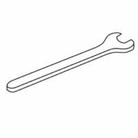 Trend WP-SPAN/95P Spanner 9.5mm 3/8 A/F pressed