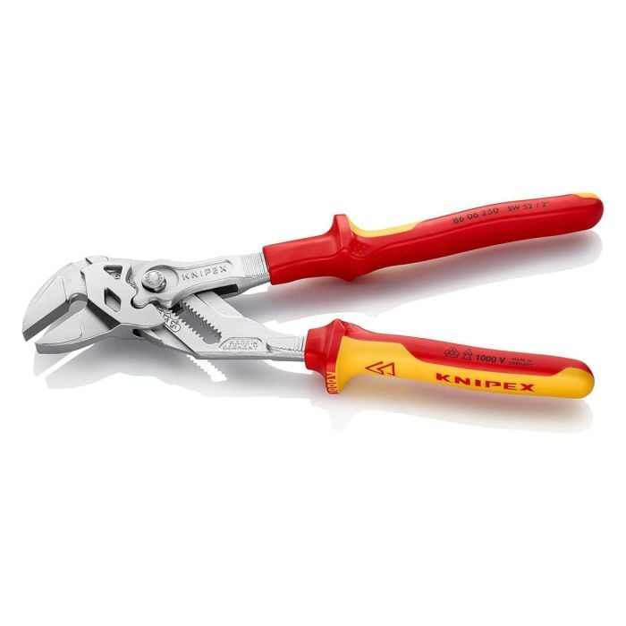 KNIPEX 86 06 250 Insulated VDE Wrench Pliers 250mm | Power Tool World