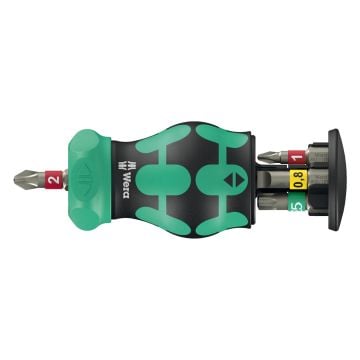 Wera 008891 Kraftform Kompakt Stubby Magazine RA 1 Ratchet Bit Screwdriver x6 Pcs