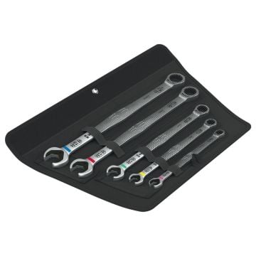 Wera 6007 Joker Long Combination Ratchet Spanner Set x5 Pcs 020380
