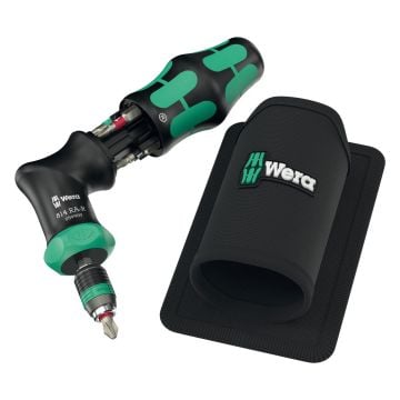 Wera 051535 Kraftform Kompakt Pistol RA-R 1 Ratchet Bit Screwdriver x7 Pcs