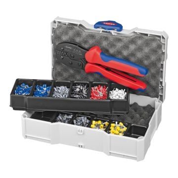 KNIPEX 97 90 23 Crimp Assortment 265 mm For Wire Ferrules x8 Pcs