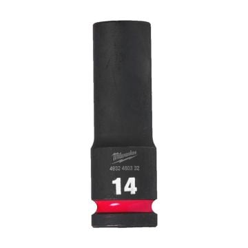 Milwaukee SHOCKWAVE Deep Hex Socket 1/2" 14mm 4932480332