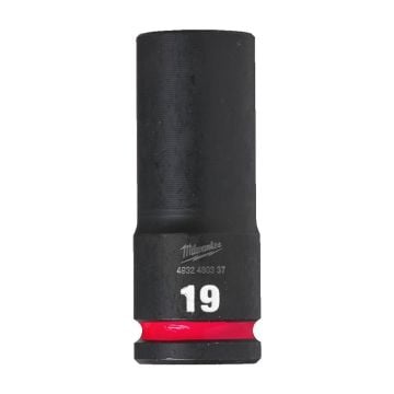 Milwaukee SHOCKWAVE Deep Hex Socket 1/2" 19mm 4932480337