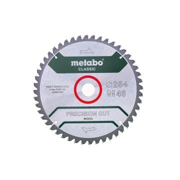 Metabo 628061000 Precision Cut Classic 254 x 30mm 48T Saw Blade
