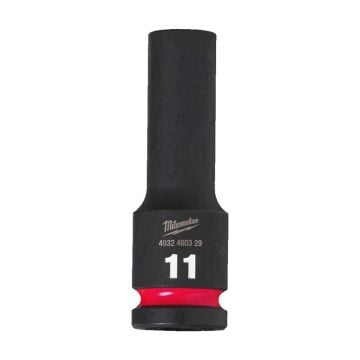 Milwaukee SHOCKWAVE Deep Hex Socket 1/2" 11mm 4932480329