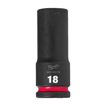 Milwaukee SHOCKWAVE Deep Hex Socket 1/2" 18mm 4932480336