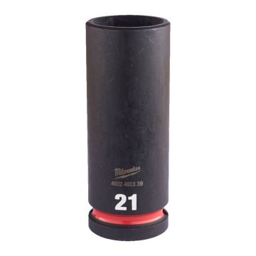 Milwaukee SHOCKWAVE Deep Hex Socket 1/2" 21mm 4932480339