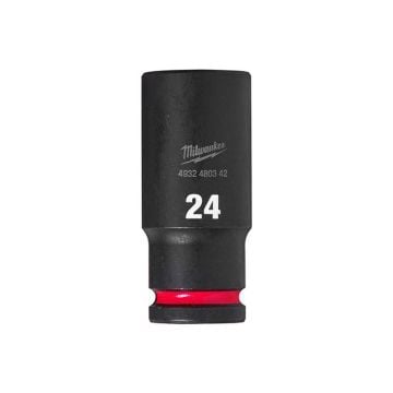 Milwaukee SHOCKWAVE Deep Hex Socket 1/2" 24mm 4932480342