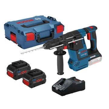 Bosch Professional GBH 18V-26 F SDS+ Plus QCC Brushless Rotary Hammer Drill Inc 2x 8.0Ah ProCORE Batts