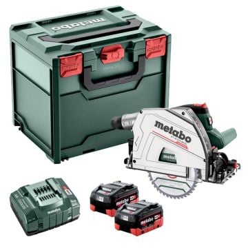 Metabo KT 18 LTX 66 BL 18v Brushless Plunge Cut Deep Cut Circular Saw Inc 2x 5.5Ah Batts