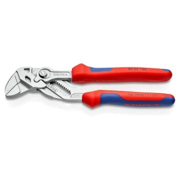 KNIPEX 86 05 180 Wrench Pliers With Multi-Component Grips 180 mm