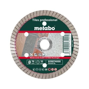 Metabo 626874000 Tiles Professional 76mm x 10mm Diamond Cutting Disc