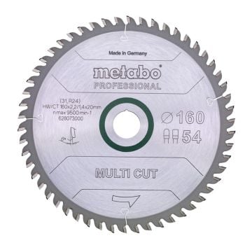 Metabo 628293000 Multi Cut Professional 165mm x 20mm Circular Saw Blade 54T