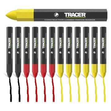Tracer ACMK1 Construction Lumber Crayon Marker Kit x12 Pcs
