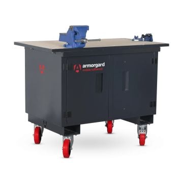 Armorgard MBH12VF Mobile TuffBench Inc Fitted Vices 1290mm x 805mm x 1080mm