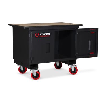 Armorgard MBH12 Mobile Tuffbench/Heavy Duty Cabinet 1200mm x 700mm x 950mm