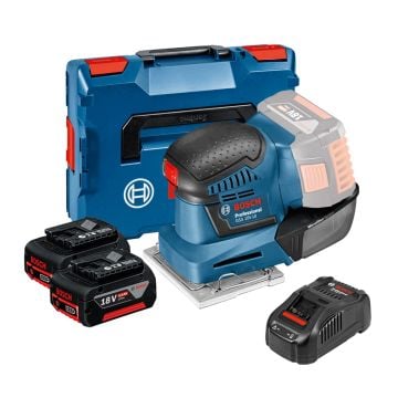 Bosch Professional GSS 18V-10 Cordless Orbital Palm Sander Inc 2x 5.0Ah Batts