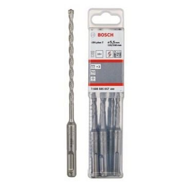 Bosch SDS-plus-7 Drill Bit 5.5mm x 100mm x 160mm Pack of x10 2608585057