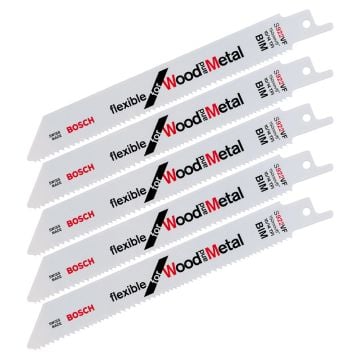 Bosch S922VF BIM Multi-Purpose Reciprocating Saw Blades x5 2608656017