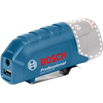 Bosch Professional GAA 12V-21 10.8v / 12v Compact USB Charging Port Li-ion Battery Adaptor