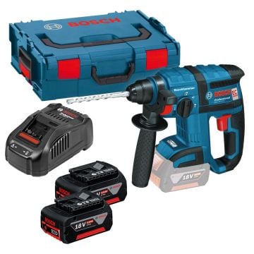 Bosch Professional GBH 18 V-EC Brushless SDS+ Plus Rotary Hammer Drill Inc 2x 5.0Ah Batts