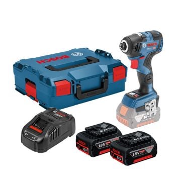 Bosch Professional GDR 18V-200 C Impact Driver Inc 2x 5.0Ah Batts