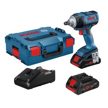 Bosch Professional GDS 18V-300 Brushless 1/2" Impact Wrench Inc 2x ProCORE 4.0Ah Batts