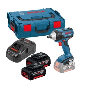 Bosch Professional GDS 18 V-EC 250 18v High Torque 1/2" Impact Wrench Inc 2x 5.0Ah Batts