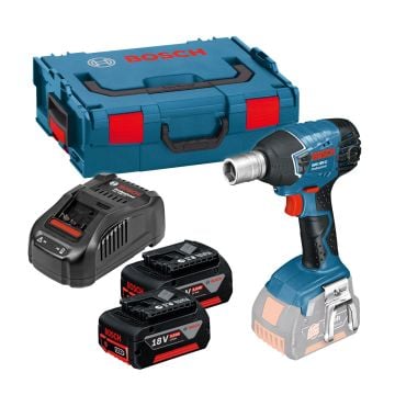 Bosch Professional GDS 18 V-LI Cordless 1/2" Impact Wrench Inc 2x 5.0Ah Batts