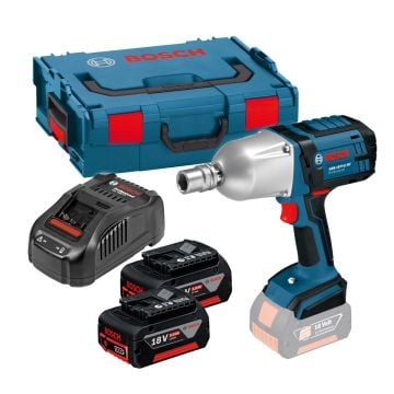 Bosch Professional GDS 18 V-LI HT High Torque 1/2" Impact Wrench Inc 2x 5.0Ah Batts