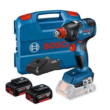 Bosch Professional GDX 18V-200 Brushless 1/2" Impact Driver / Wrench Inc 2x 5.0Ah Batts