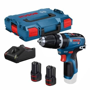 Bosch Professional GSR 12V-35 10.8v / 12v Brushless Drill Driver Inc 2x 3.0Ah Batts In L-Boxx