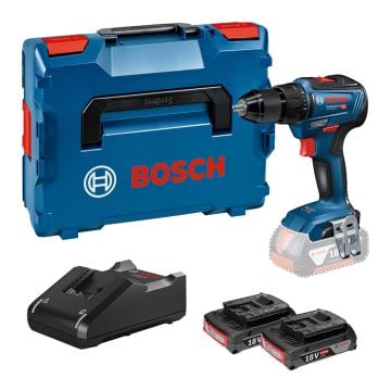 Bosch Professional GSR 18V-55 Brushless Drill Driver Inc 2x 2.0Ah Batts