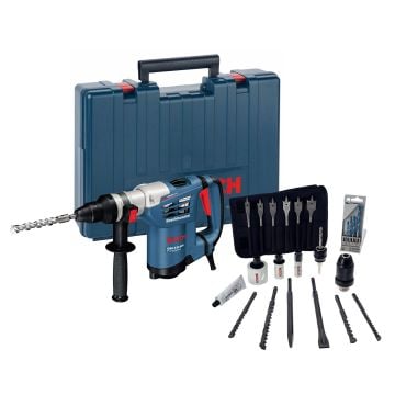 Bosch Professional GBH 4-32 DFR SDS+ Plus Rotary Hammer Drill with QCC & Accessories